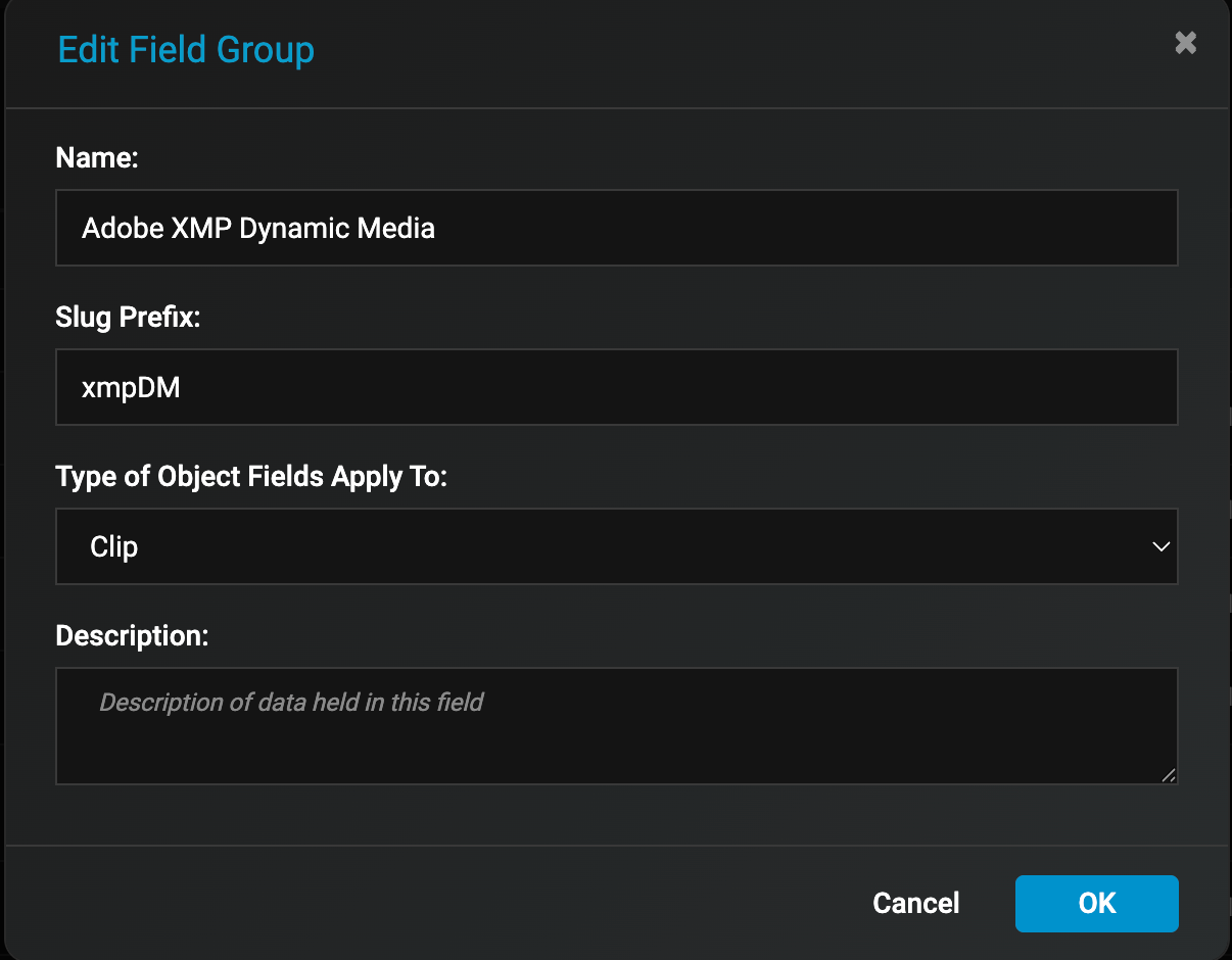A screenshot of a field group

AI-generated content may be incorrect.