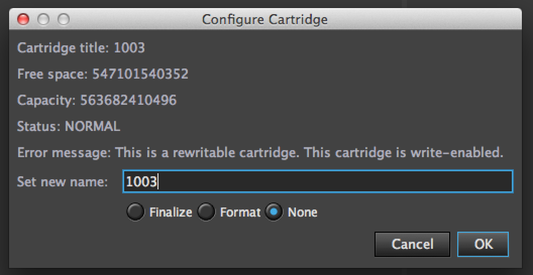 configure cartridge 2